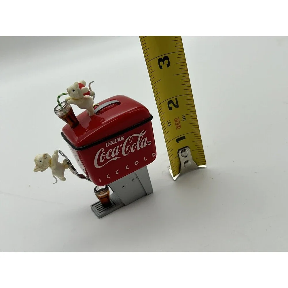 COCA-COLA 1990 Enesco CHRISTMAS ORNAMENT HAPPY MICE HAVE A COKE AND A SMILE Vtg